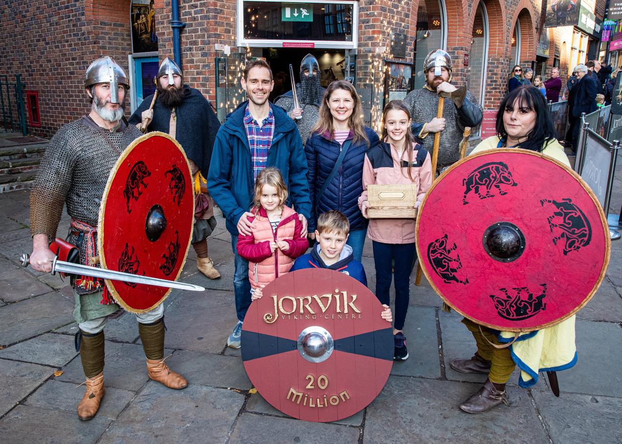 Major landmark for JORVIK Viking Centre as it welcomes 20 millionth visitor!