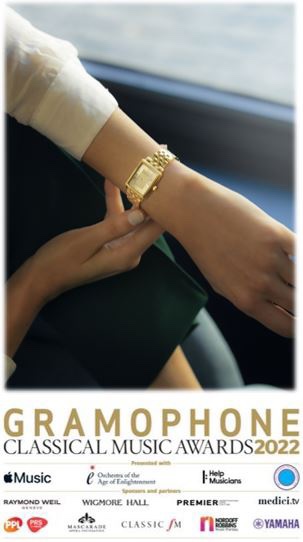 RAYMOND WEIL ANNOUNCED AS OFFICIAL TIMING SPONSOR OF THE GRAMOPHONE CLASSICAL MUSIC AWARDS 2022