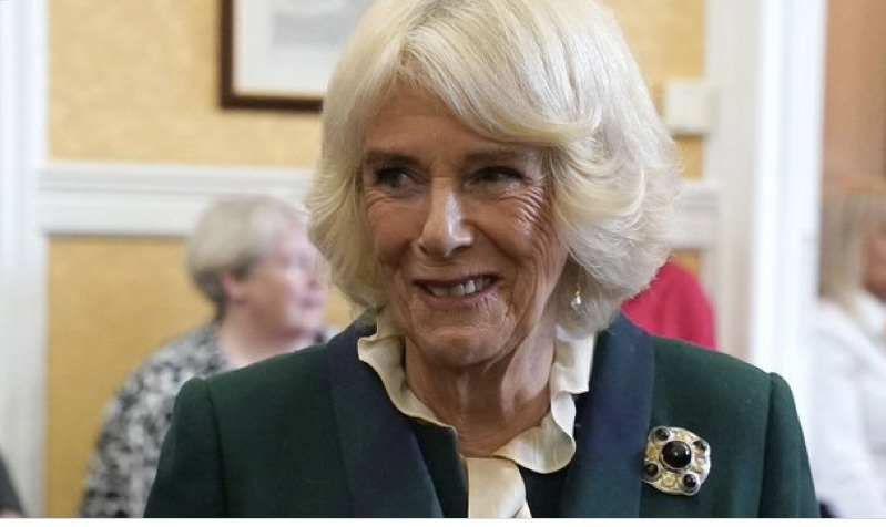 Camilla wears £100k brooch to first public engagement with King Charles III since royal mourning ended