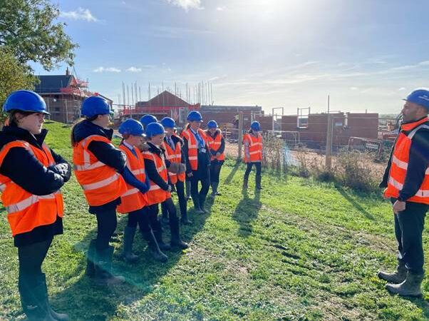 LEICESTERSHIRE STUDENTS GO SITE SEEING WITH LEADING HOUSEBUILDER