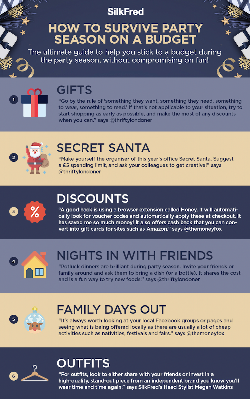 How to survive party season on a budget