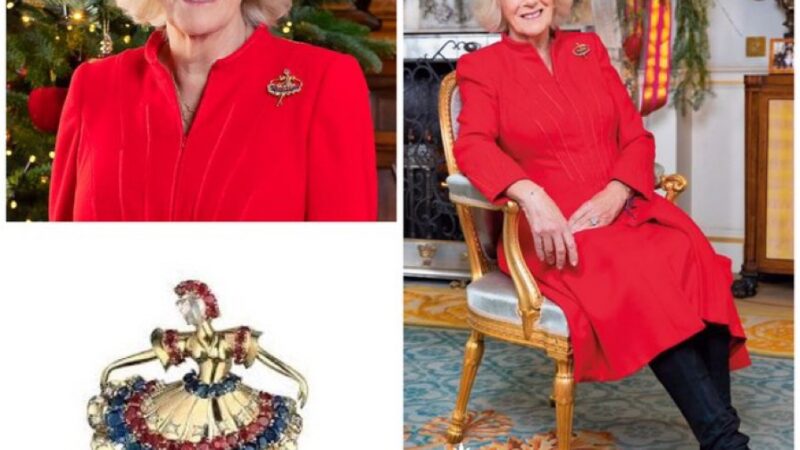 Camilla wears vintage brooch on the cover of Good Housekeeping