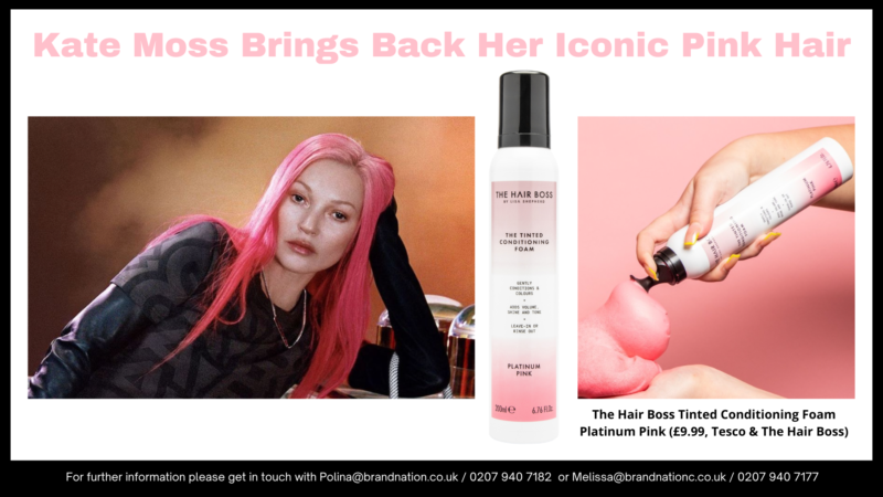 Kate Moss Brings Back Iconic Pink Hair – Get The Look With The Hair Boss