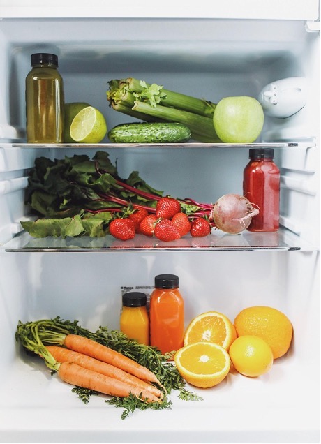 Where do these food items belong: Fridge or cupboard?