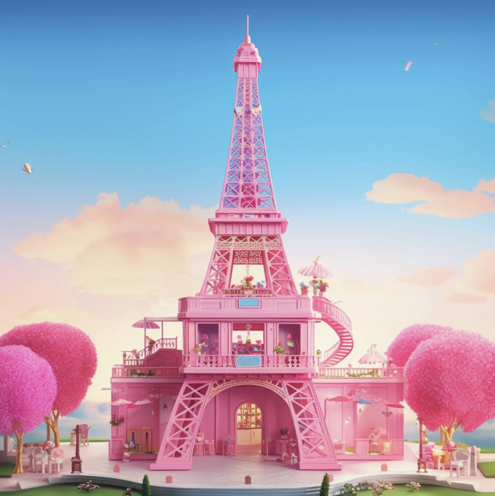 Living in a Barbie World: Iconic Landmarks Reimagined As Barbie DreamHouses