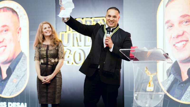 CHRIS DESAI – YOUNG MAN WINS FORTY UNDER 40 ENVIRONMENTAL & SUSTAINABILITY AWARDS UK
