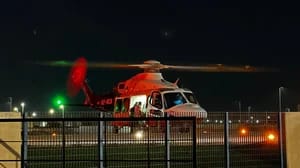 Saudi Medevac helicopter fly’s 1st night evacuation over Red Sea Waters