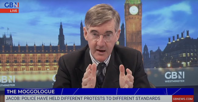 ‘UNPROFESSIONAL’ ROWLEY MUST ANSWER QUESTION ON ‘TWO-TIER POLICING’ SAYS REES-MOGG