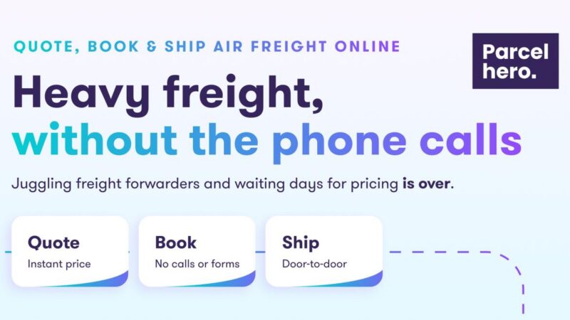 Parcelhero revolutionises pallet shipping with instantly bookable air freight services
