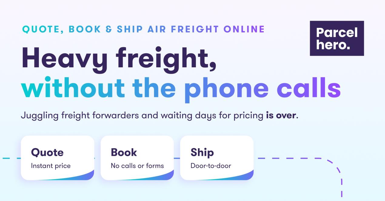 Parcelhero revolutionises pallet shipping with instantly bookable air freight services
