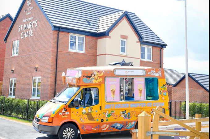 Allison Homes to serve free ice cream in Rearsby this Thursday and Saturday