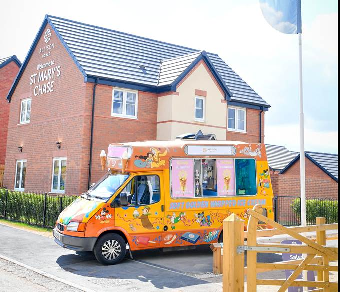 Allison Homes to serve free ice cream in Rearsby this Thursday and Saturday